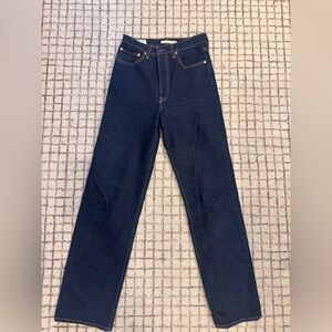 Levis ribcage full length jeans in dark wash